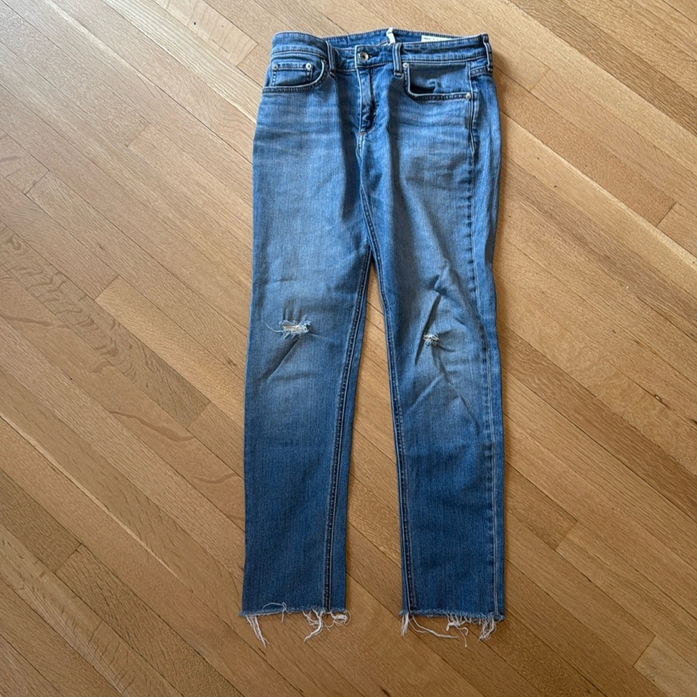 Rag & Bone Boyfriend Distressed Jeans
